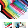 29 colors 1 Pair Shoelace Flat Popular Sports Shoes Laces Casual Canvas Unisex Polyester Shoelaces Shoelace Length 80 100 120 CM