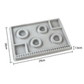 Gray Flocked Bead Board For DIY Bracelet Necklace Beading Jewelry Making Organizer Tray Design Craft - Visuel 18 | SAMAG