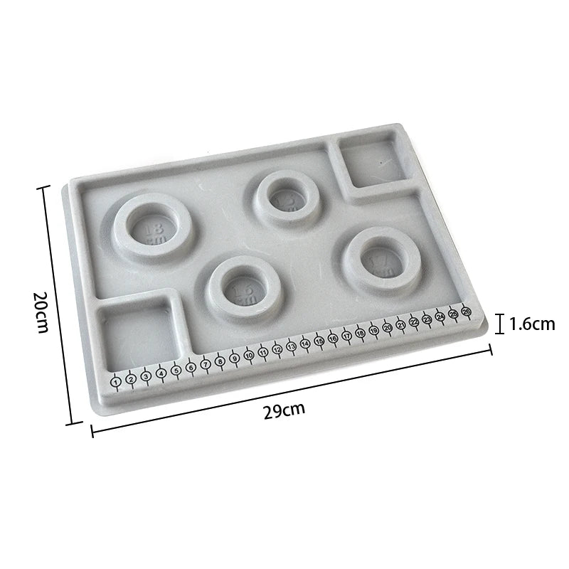 Gray Flocked Bead Board For DIY Bracelet Necklace Beading Jewelry Making Organizer Tray Design Craft - Visuel 18 | SAMAG