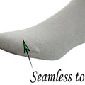 Men's Bamboo Diabetic Ankle Socks with Seamless Toe and Non-Binding Top,6 Pairs L Size(10-13)