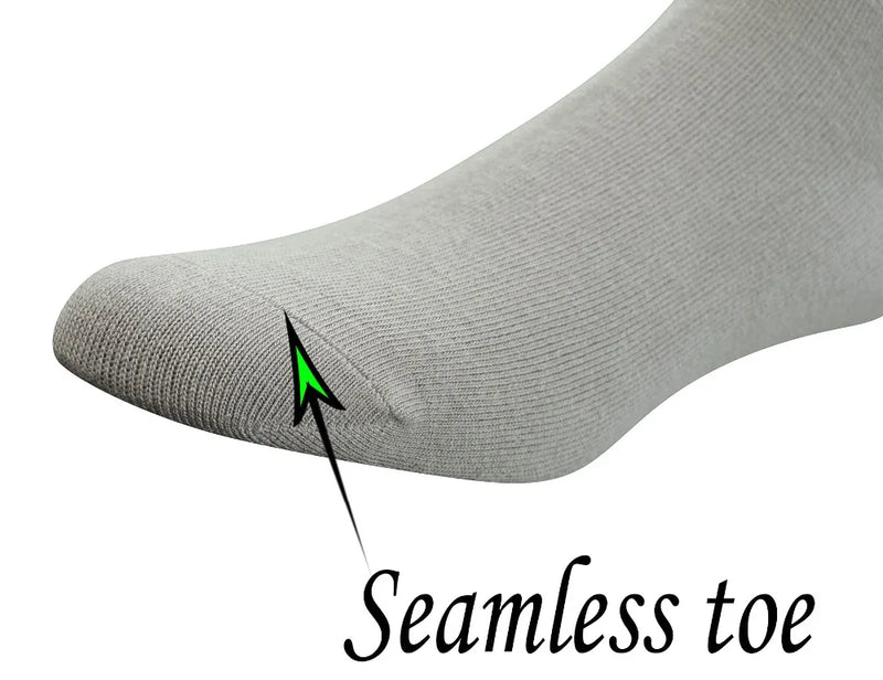 Men's Bamboo Diabetic Ankle Socks with Seamless Toe and Non-Binding Top,6 Pairs L Size(10-13)