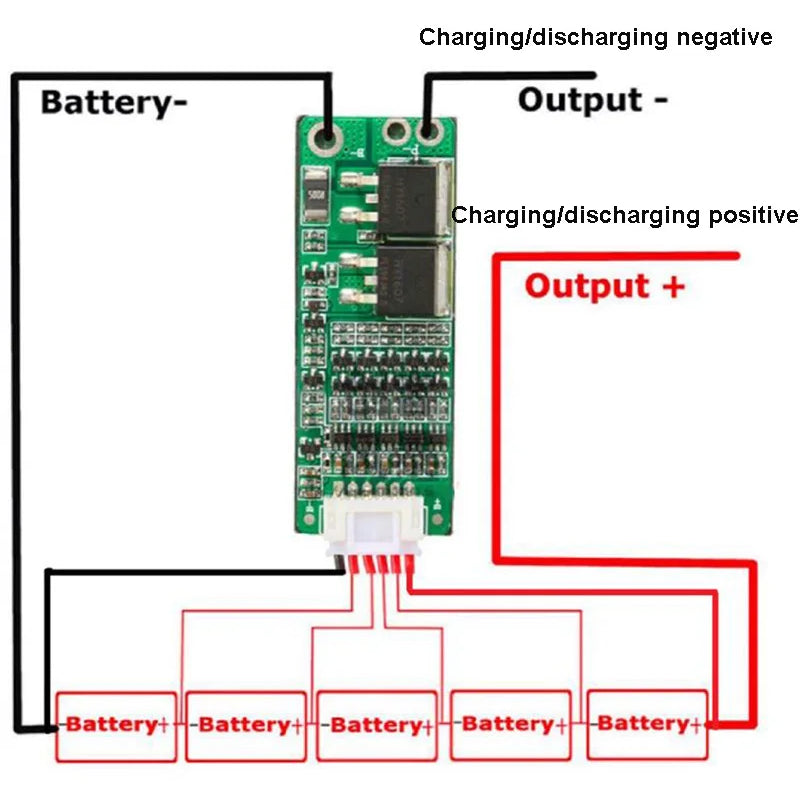 1S/2S/3S/4S/5S Li-ion 18650 Lithium Battery Charger Lipo Cell Module PCB BMS Protection Board For Drill Motor with Balance
