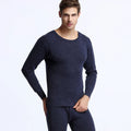 Thermal Underwear Set for Men, 100% Merino Wool, Breathable Tops and Pants, 200GSM Weight Set, Winter