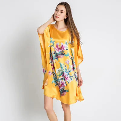 19MM 100% Mulberry Silk Nightgowns For Women  sleepwear  Silk Night Dress Long  Nighty Real Plus Size Ladies Silk Pajamas  100kg