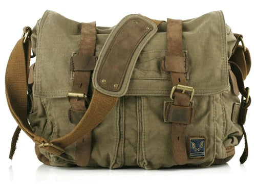 I AM LEGEND Will Smith Canvas +Genuine leather Men Messenger Bag Canvas Shoulder Bag men Crossbody Bag Sling Casual Bag Satchel