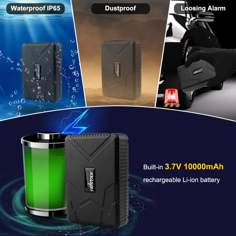 Car GPS Tracker TK915 GPS Locator 10000mAh Magnet Waterproof IP65 GPS Car Tracker Tamper Alert LIFETIME FREE APP PK TKSTAR TK905