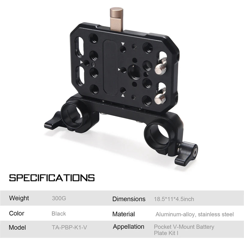 TILTA Pocket V-Mount Battery Plate for DSLR Cameras V mount Plate TA-PBP-V Photo Studio Kit accessory