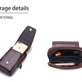 BULLCAPTAIN  MEN'S Leather BELT WAIST Bag Military Fanny PACK Molle Small Money Phone WAIST PACK Bum Pouch PURSE