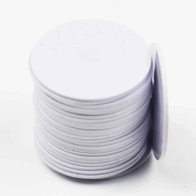 1Pc/Lot 125Khz TK4100 RFID Coin ID Card With Adhensive Sticker Read Only Diameter 25mm for Access Control
