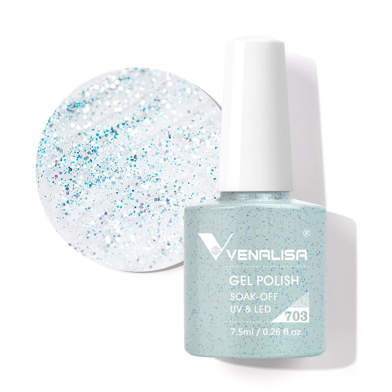 VENALISA Non Cleansing Topcoat Nail Art 7.5ml Soak off Base Coat Foundation No Wipe Top Coat Nail Gel Funny Bunny Gel Varnish