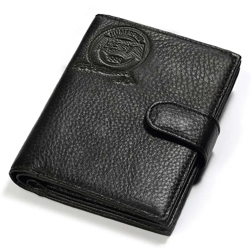 KAVIS Genuine Leather Wallet Men Passport Holder Coin Purse Magic Walet PORTFOLIO MAN Portomonee Mini Vallet Passport Cover