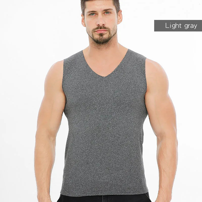 Men's Thermal Underwear Autumn Winter Long Johns Thermal Underwear Tops and Bottoms Set V-Neck Seamless Underwear for Man