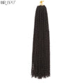 30" Passion Twist Crochet Hair Pre-Looped Synthetic Braiding Hair Extensions Ombre Pre-Twisted Water Wave Braids Hair Expo City