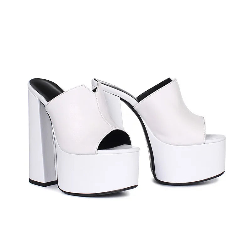 ASUMER 2025 genuine leather sandals women fashion brand thick high heel party Night Club Shoes sexy platform sandals ladies