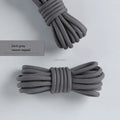 1pair Round Shoelaces Polyester Solid Classic For Yezy Sports Boot Bold Shoeslace Sneaker Shoe Laces Shoes Strings