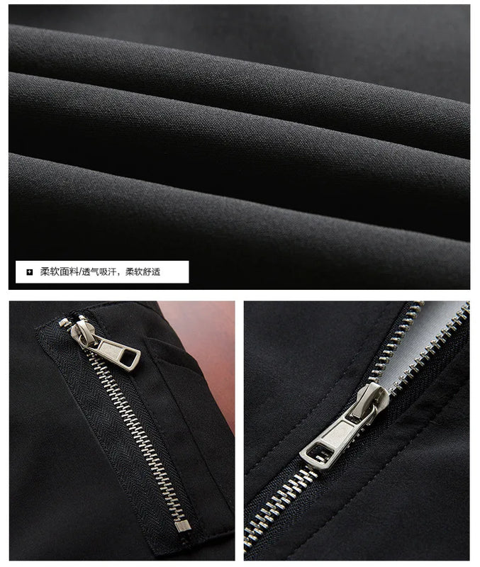 Men Bomber Jacket Thin Slim Long Sleeve baseball Jackets Mens Windbreaker Zipper Windbreaker Jacket Male Outwear Brand Clothing