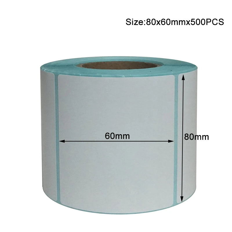 20x10mm Shipping Labels- 700 barcode sticker Per Roll Strongest & THICKEST - Thermal Postage BPA Free, Supermarket Blank Sticker