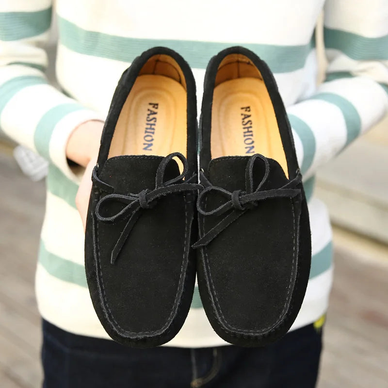 Size 38-49 Luxury Men Loafers Soft Moccasins Summer Shoes Man High Quality Mens Shoes Casual Suede Genuine Leather Driving Flats