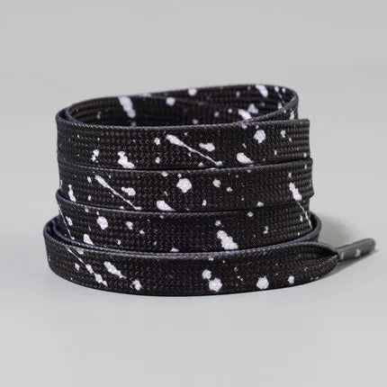 Fashion Art Splash Ink Creative Shoelaces Men Women Trend Personality Blue White Sport Casual Basketball Shoes Laces Dropship
