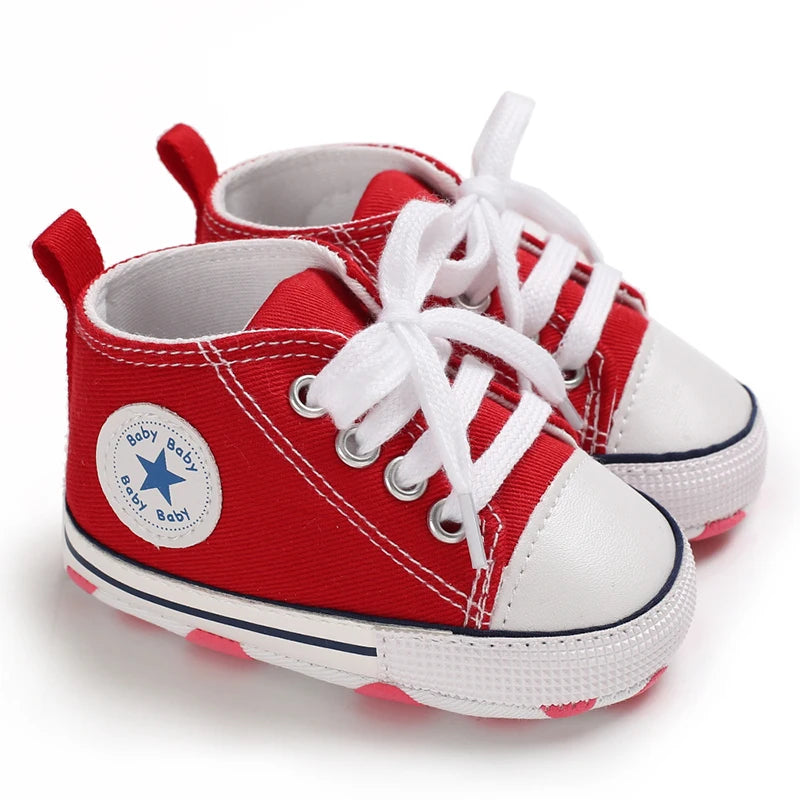 0-18 Months Red Girl Boy Newborn Baby Christmas Cute Cartoon Cotton Shoes Soft Sole Toddler Infant Walking Shoes