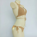 Bikini Set Woman Crochet Shell Tassel Top And Seashell | SAMAG