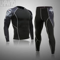 Men's Thermal Underwear Set MMA Tactics Fitness Leggings Base Compression Sports Suit Underwear Long Johns Men Clothing Brand