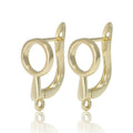 1 Pair Gold Plated  Earring Hooks Components Accessories Supplies For Woman DIY  Handmade Making Findings Jewelry  Wholesale