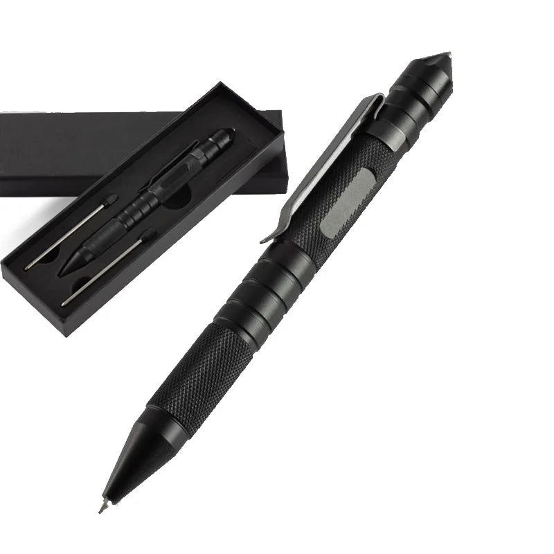 Dropshipping Multi-Function 3-In-1 Tactical Pen Whistle Emergency Self Defense EDC Tool Outdoor Survival Birthday Gift Box