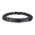 Vnox 9mm Stainless Steel ID Bracelets for Men Personalize Name Image Unique Gift Link Chain - Visuel 10 | SAMAG