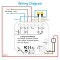 Tuya Smart Life Wifi Switch 2 Gang Relay Breaker Module Google Home Alexa Echo Voice Control Smart Lighting Timer Switch DIY