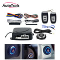 Auto car One start stop engine system with remote control Car PKE keyless entry start system open trunk for 12V SUV autostart