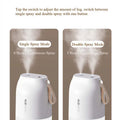 300ml Dual Sprayer Air Humidifier 2000mAh USB Rechargeable Battery Wireless Aroma Mist Maker Fogger Diffuser Light Umidificador