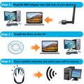 PzzPss 150Mbps USB 2.0 WiFi Wireless Network Card 802.11 b/g/n LAN Adapter With Rotatable Antenna For - Visuel 2 | SAMAG