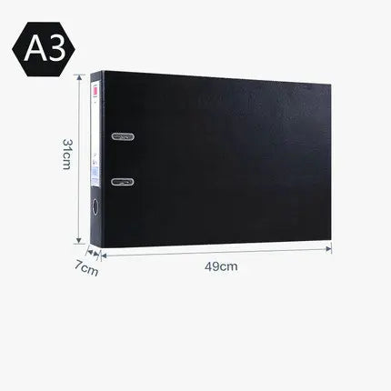 Landscape Lever Arch Folder A4 A3 Paper Organizer Document Folder 2-Rings Binder A4 File Folder Horizontal A3 File Big Binder
