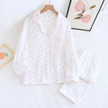 Fdfklak Spring Fall Full Sleeve Homewear Loose Pajama Set | SAMAG