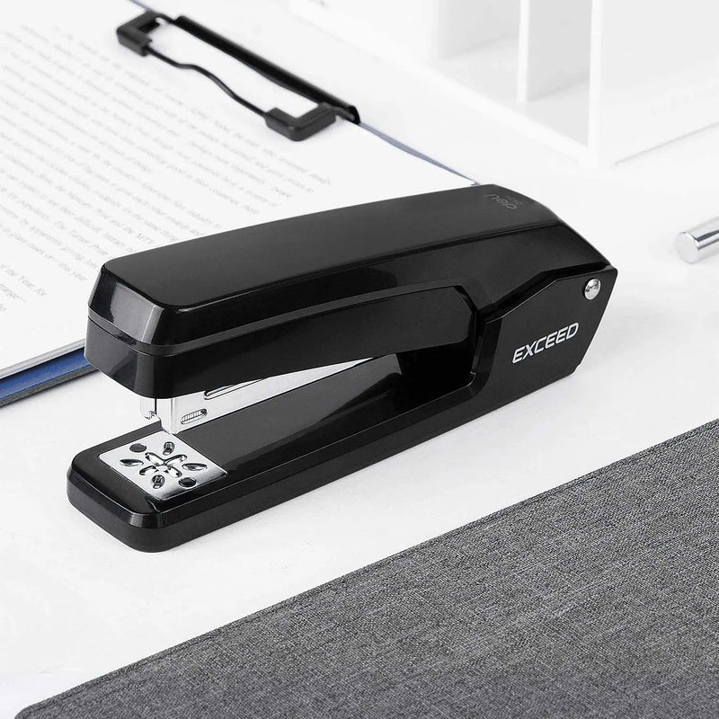 Swing-Arm Swivel Stapler  25 Sheet Capacity 360 Degree Rotate Desktop Staplers For Booklet Or Book Binding Black