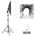 Photography 50x70CM Softbox Lighting Kits System Soft box Professional Continuous Light Use For Photo Studio Portrait Shooting