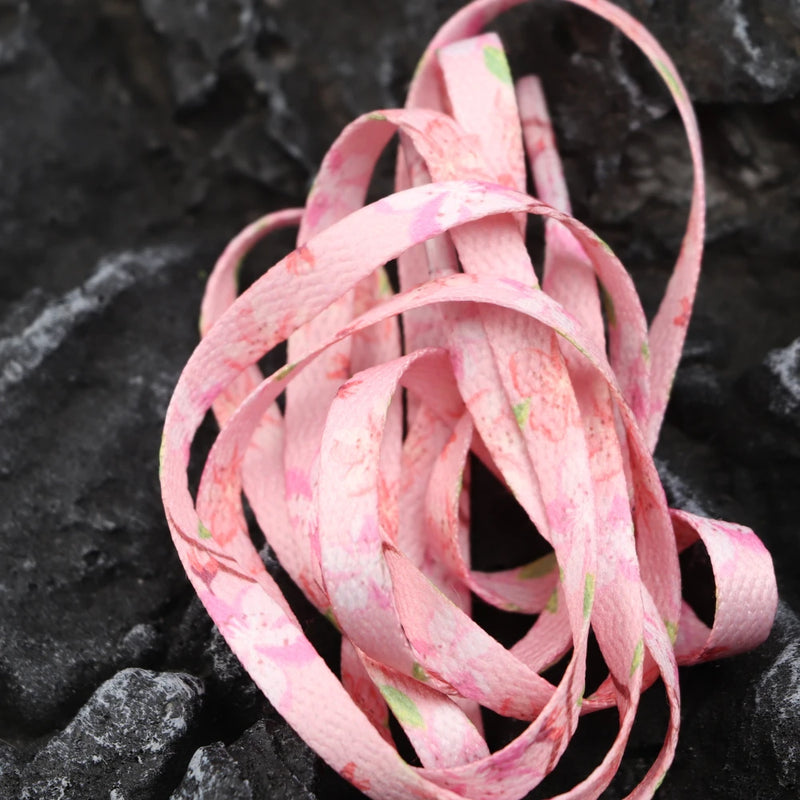 5 Style Cherry Blossom Pink AF1 Shoelace High-Cut Low-Cut Original Female Flower of Lace White Decorative Buckle Female Shoelace