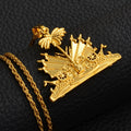 Anniyo Haiti Pendant and Necklace for Women/Girls,Ayiti Items Jewelry of Haiti @068506