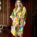 19MM100% Mulberry Silk Nightgowns For Women  Long Silk Nightgown Women Nightdress  Floral Real Silk sleepwear Ladies Female Gift