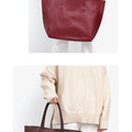 SC Luxury Brand Cow Leather Tote Bags Designer Cowhide Handbags Women Shoulder Bags Fashion Female Large Capacity Liner Bag