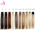 Real Beauty Platinum Blond Brazilian Straight Hair Weave Bundles 14"-28" Hight Ratio Remy Hair Extensions Brown #4 Blond P6/613#