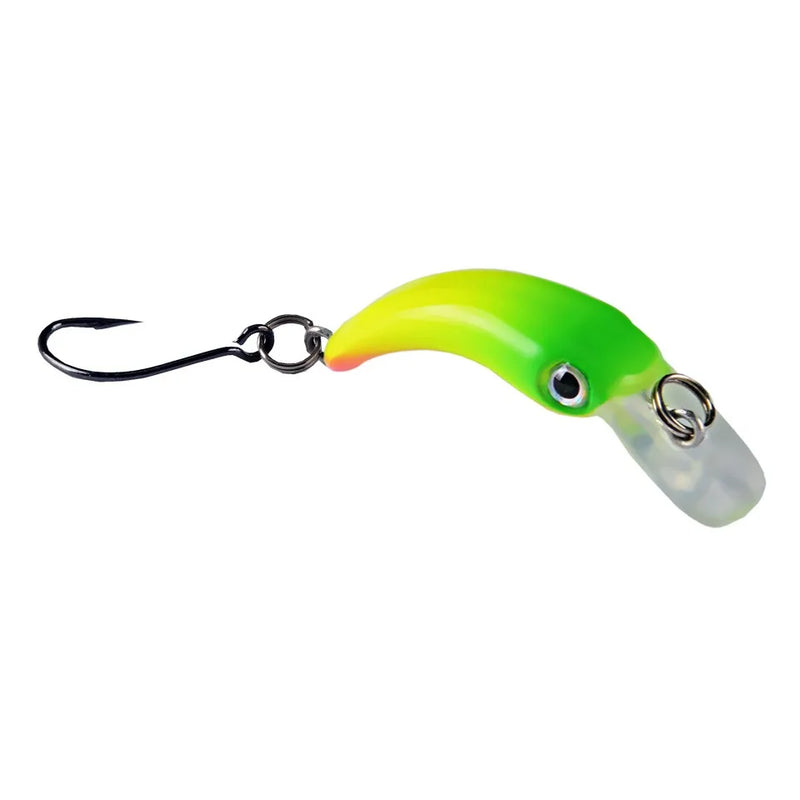 Mini Minnow Wobblers Triangle Hooks Fish Popper Bass | SAMAG