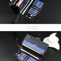 Baellerry Men Wallets Long Style High Quality Card Holder Male Purse Zipper Large Capacity Brand PU Leather Wallet For Men