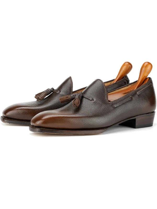 Cie Fiddle-Back /Beveled Waist Loafer With Metal Toe Men's Leather Footwear Wedding Party Casual Dress Shoe Fashiion Male LO54