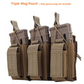 Tactical Molle Magazine Pouch Tactical Pouch Single/Double/Triple Rifle Pistol Mag Pouch 2-Layer Cartridge Holder for M4 M14 M16