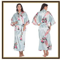 Half Sleeve Loose Style Woman Japanese Kimono Satin Silk | SAMAG