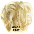 Jeedou Messy Bun Chignon Donut Hair Pad Elastic Hair Rope Rubber Band Synthetic Hairpiece Hair Accessories for Women