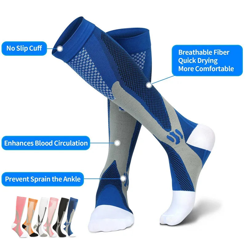Compression Socks Running Men's Sports Anti Fatigue Pain | SAMAG
