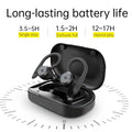 Bluetooth Wireless Headphones with Mic Sports Waterproof TWS Bluetooth Earphones Key Control Wireless Headsets Earbuds Phone